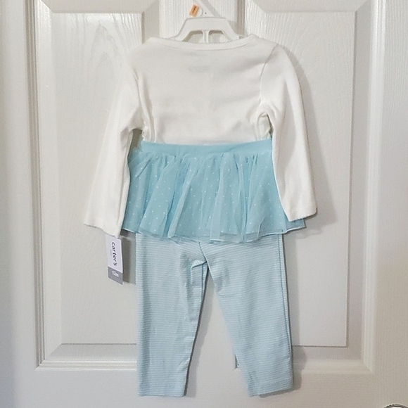 NWT New Carter's Magical Like Mommy Cream & Baby Blue (2) Piece Set 12 Months - Picture 3 of 7